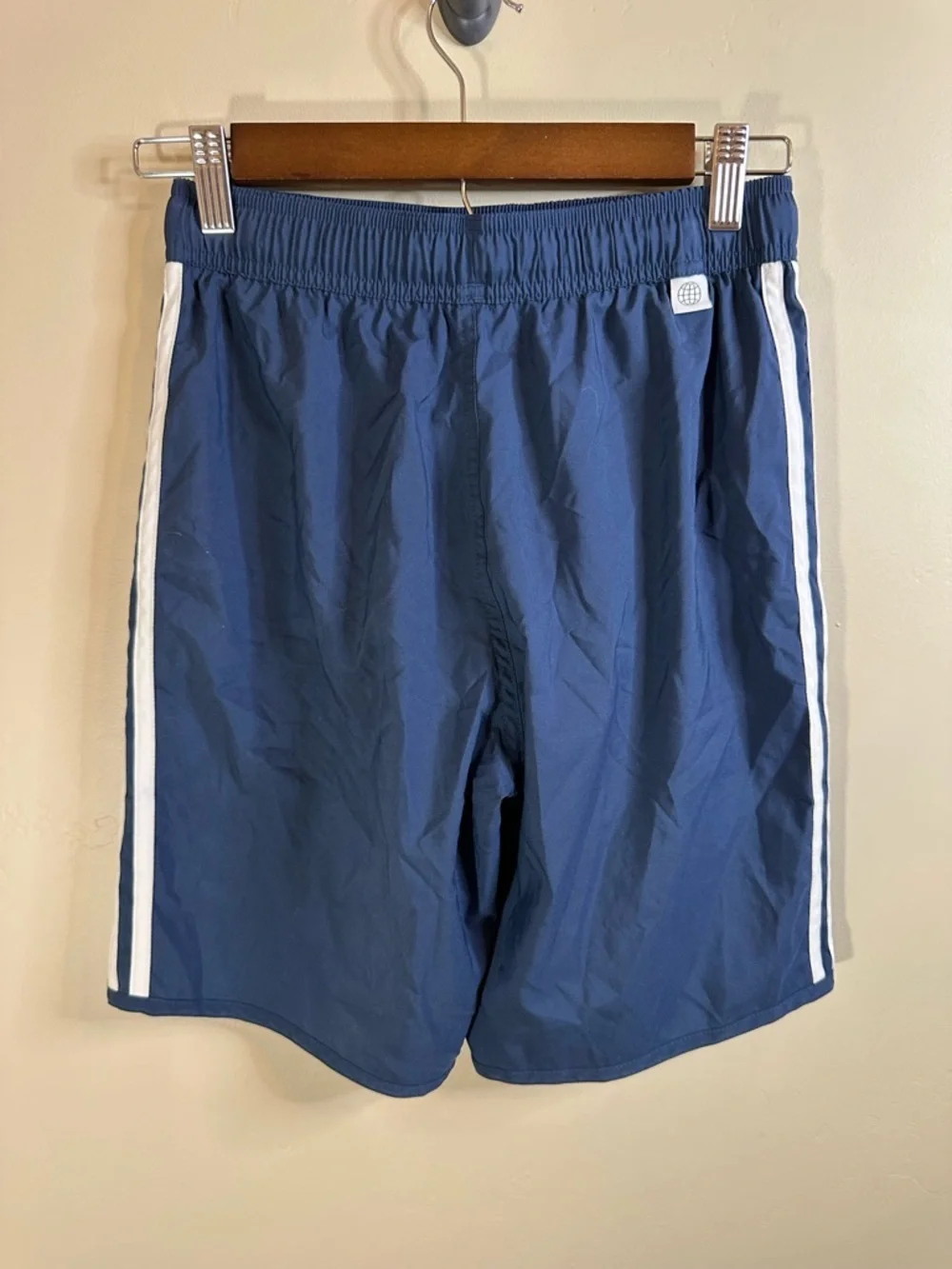 Adidas Men’s XS Navy 3‑Stripe Climalite Running Training Athletic Shorts